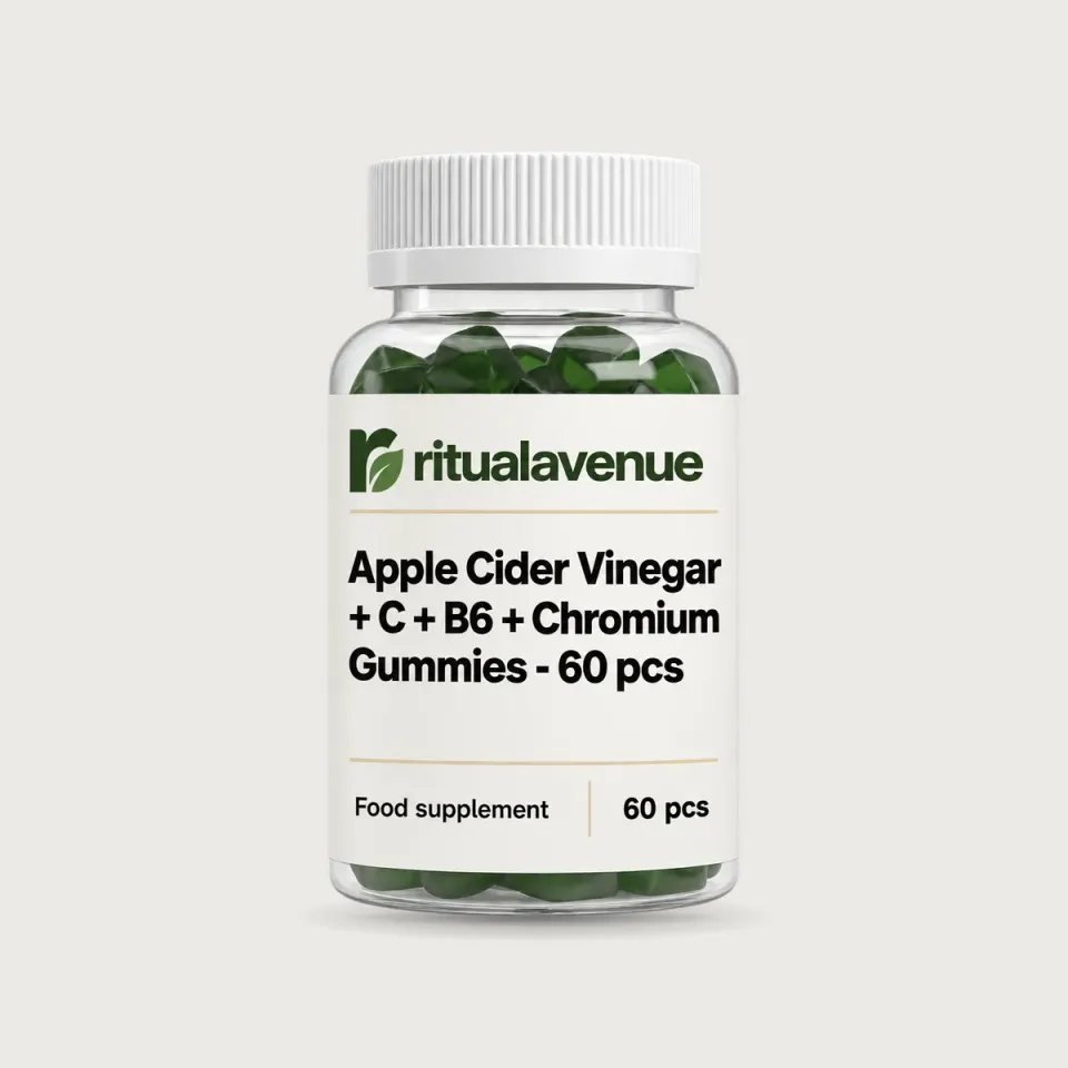 Apple Cider Vinegar + C + B6 + Chromium Gummies - 60 pcs
